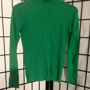Vintage Green Ribbed Sweater